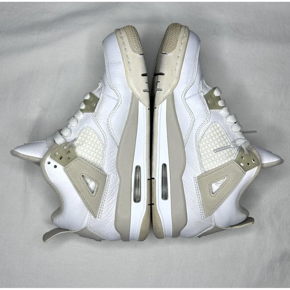 Jordan 4 Retro Linen Sand Shoes Youth Size 5Y White Air Jordan 487724-118